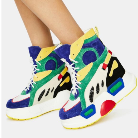 Anthony Wang Shoes - Anthony Wang MULBERRY RAINBOW SNEAKERS